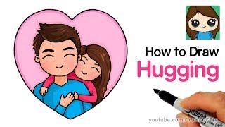 How to Draw Hugging Dad Easy [upl. by Efi]