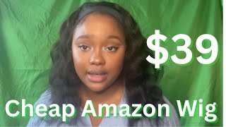 Cheap Amazon headband wig for 39 amazonwigs wigreview amazonwigreview gluelesswiggluelesswigs [upl. by Kathy]