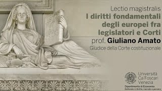 Giuliano Amato Lectio magistralis a Ca Foscari [upl. by Gibeon]