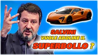 Salvini vuole abolire il superbollo auto [upl. by Olinad348]