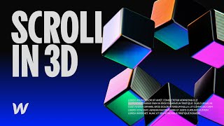 3D Scroll Interactions in Webflow [upl. by Akehsal]