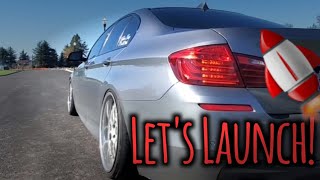 BMW F10 535d stage 2 launch control how too [upl. by Aitahs]