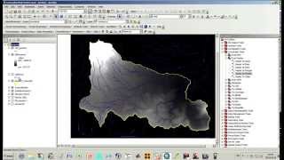 Delimitación de cuencas Hidrográficas en ArcGIS 101 Hydrology tools [upl. by Coe]