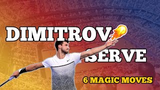 Grigor Dimitrov Serve Super Slow Motion Multi View [upl. by Libby528]