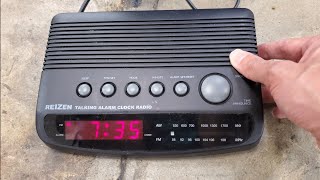 Reizen 9512T Talking Clock Radio [upl. by Bergren17]