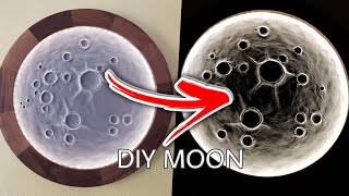 DIY Realistic Moon Lamp  Handcrafted Lunar Masterpiece [upl. by Ener]