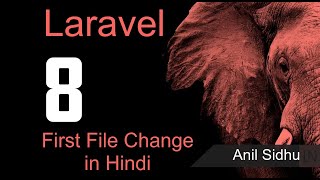 Laravel 8 tutorial in hindi  Make first file [upl. by Gwyneth]