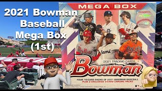 2021 BOWMAN BASEBALL MEGA BOX 1st  with some Ken Griffey Jr love [upl. by Pallas]