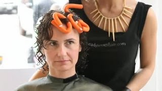 How to Use Flexirods on Short Layered Hair  Short Hair Styling Tutorials [upl. by Asilej]