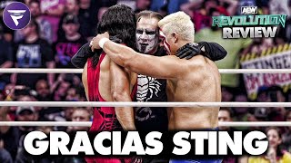 GRACIAS STING  AEW Revolution 2024 REVIEW [upl. by Nireil500]