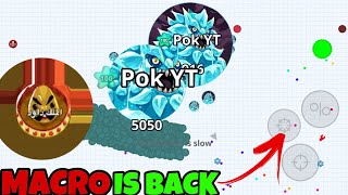 MACRO IS BACK IOS MACRO IN CLASSIC MODE ❄️ AGARIO MOBILE [upl. by Llednav696]