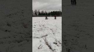 Кто будет ездить зимой 🤭 smartphone эндуро motocross питбайк stunt kayo bse progassi [upl. by Prendergast556]