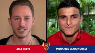 Der FCBDoppelpass Luca Zuffi und Mohamed Elyounoussi [upl. by Martita]