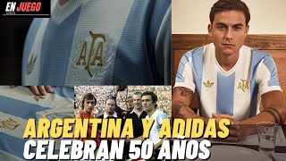 ARGENTINA y ADIDAS presentan JERSEY CONMEMORATIVO [upl. by Welker160]