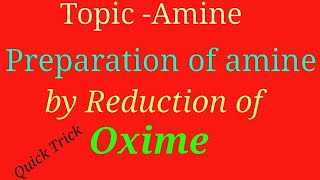 Preparation of amine by reduction of oxime preparation of amine neet chemistry by surendra [upl. by Enelram]