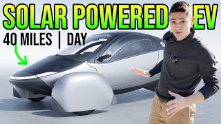 Aptera EV  Preview and Drive  1000 Mile Range [upl. by Anuahsar]