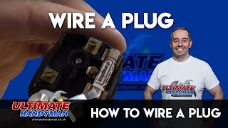 how to wire a plug  ultimate handyman DIY tips [upl. by Amhsirak]