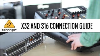 X32 and S16 Quick Connection Guide  Behringer [upl. by Villada488]