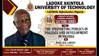 Title THE UNSPORTING PUBLICS IN POLITICS AND DEVELOPMENT IN NIGERIA [upl. by Ateuqirne633]