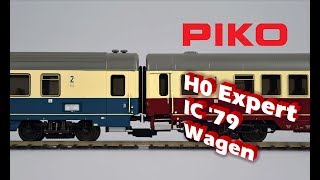 PIKO V046 H0 Expert IC 79 Wagen  Modellvorstellung [upl. by Anawik]