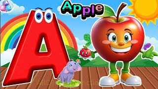 Phonics Song  ABC Song  Kiddos Study Zone  Tiny Tots  A for Apple  Toddler Learning phonicsong [upl. by Nylatsirhc472]