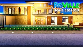 🏡 Small Modern Mansion  Best Of RoVille  Home Edition With House Code  RoVille Tours [upl. by Affra]