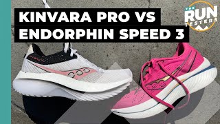 Saucony Endorphin Speed 3 vs Saucony Kinvara Pro Which plated shoe should you get [upl. by Coreen671]