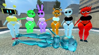 DESTROY ALL DIAMOND MISTERY NEW BOXES Luminal Hotel SPRUNKI FAMILY SONG in Garrys MOD [upl. by Shelley]