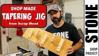 Tapering Jig from Scrap Wood  Project Plans [upl. by Victor]