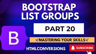 020 Bootstrap List Groups [upl. by Madison]