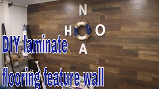 floorboard feature wall under 150  budget DIY interior design [upl. by Creath417]