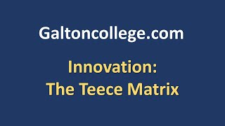 Innovation Models The Teece Matrix [upl. by Muldon]