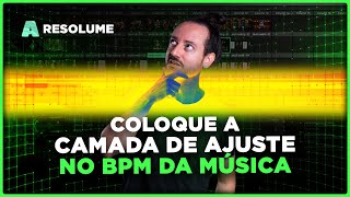 Como colocar a camada de ajuste no BPM da música no Resolume [upl. by Ayn]