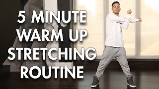 5 minute Warm up  Stretching Routine Dance Tutorial  MihranTV [upl. by Tamer707]