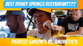 Best Disney Springs Restaurant Dessert Showdown Gideons Cookies vs Amorettes Cakes [upl. by Sharman122]