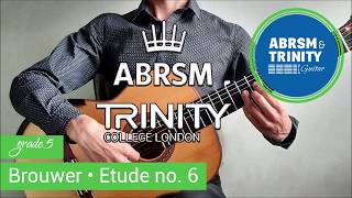 Etude 6 ★ Leo Brouwer 🎵 Grade 5  ABRSM [upl. by Anidam]