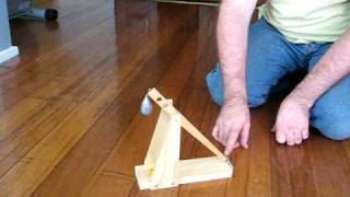 how to make a trebuchet catapult science kit [upl. by Raynata735]