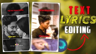 TEXT Lyrics Video Editing  After Motion Video Editing  Trend Edit  Abhinav Creative 90 [upl. by Llertnek467]