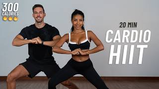 20 MIN CARDIO HIIT WORKOUT  ALL STANDING  Full Body No Equipment No Repeats [upl. by Basilius]