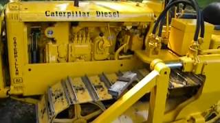 Caterpillar D2 D4 detailed starting sequence [upl. by Ocer]