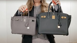 COMPARING MY BIRKIN 30 Vs BIRKIN 25  WHAT FITS INSIDE amp WHICH ONE I PREFER  CLAIRE CHANELLE [upl. by Osrick]