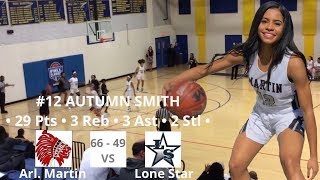 Autumn Smith  SCORES 29 POINTS 710 Threes 2019 Mavs Fall Classic  High School Girls Basketball [upl. by Teryn214]