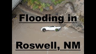 Roswell New Mexico Flood 102024 A 100 year flood Natural Disasters [upl. by Enoch269]