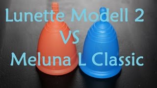 Period Talk  Lunette Modell 2 vs Meluna L Classic Cup Vergleich [upl. by Wilhide]