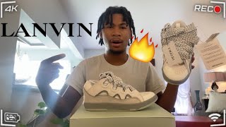 LANVIN CURB SNEAKER REVIEW  TRY ON  THESE ARE HEAT 🤯🔥‼️ [upl. by Aniteb]