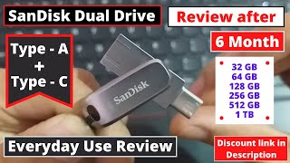 Review after 6 Month  SanDisk SDDDC4 128 GB  1TB  64 GB  32 GB  Pendrive  OTG Type C Drive [upl. by Nick]