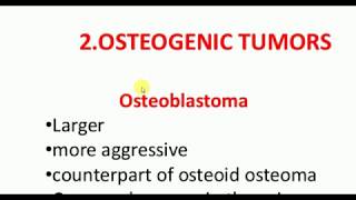 ORTHOPEDICS LECTURES  Tumors  OSTEOBLASTOMA  OSTEOID OSTEOMA [upl. by Rola]