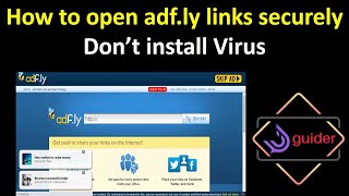 How to open adfly link properly with installing viruses and extensions [upl. by Elliven]