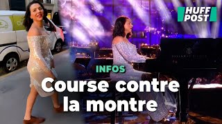 Khatia Buniatishvili a dû finir son trajet à pied dans Paris pour ne pas rater son concert [upl. by Ardis]