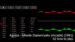 Agress  Missile Daisenryaku Arcade  track 02 how to play [upl. by Beare]